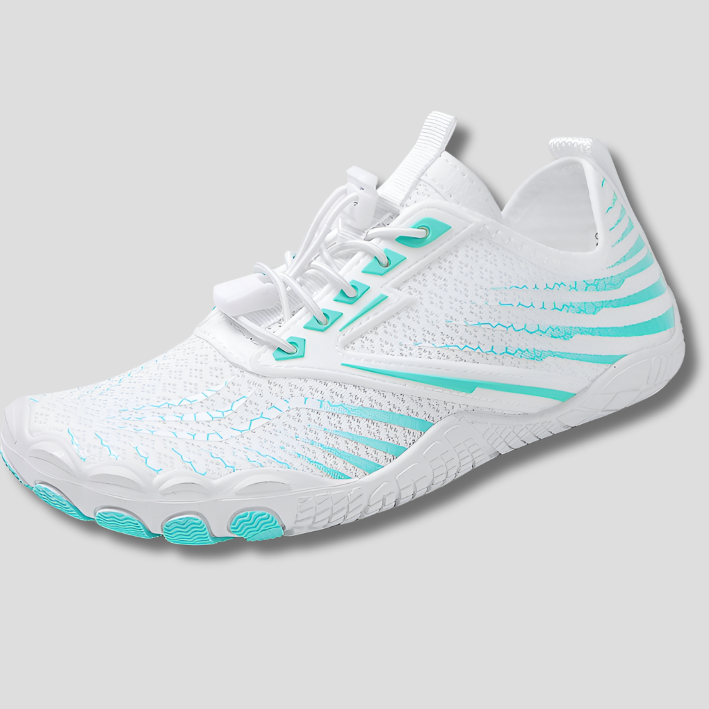 Damen orthopädische Barfußschuhe mit elastischer Schnürung für maximalen Komfort und gesunde Füße.