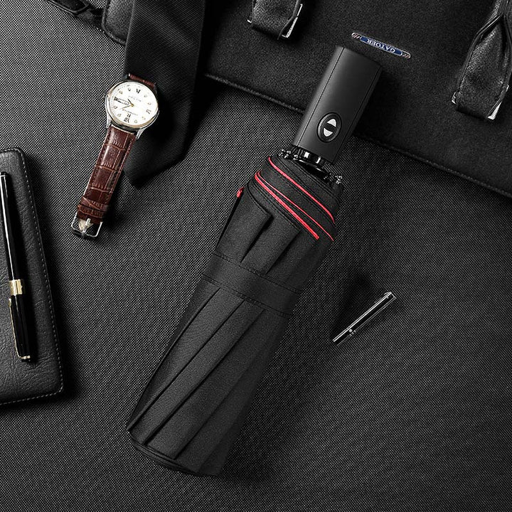 Winddichter Schirm mit Automatikfunktion, unisex Design, ideal für den täglichen Gebrauch.
