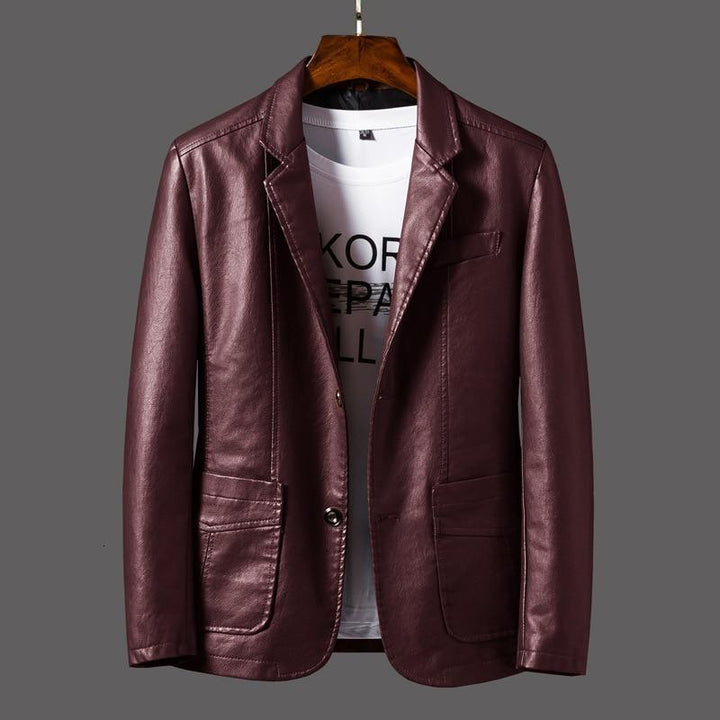 Moderner Herren-Lederblazer "Leonardo", ideal für Freizeit und smarte Alltags-Looks, bequem und chic.