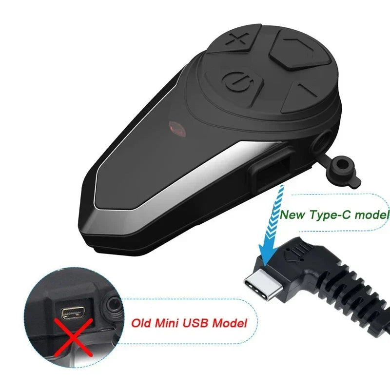 Wasserdichtes RoadLink S3 Motorrad Bluetooth Intercom, 1000m Reichweite für Gruppenkommunikation.
