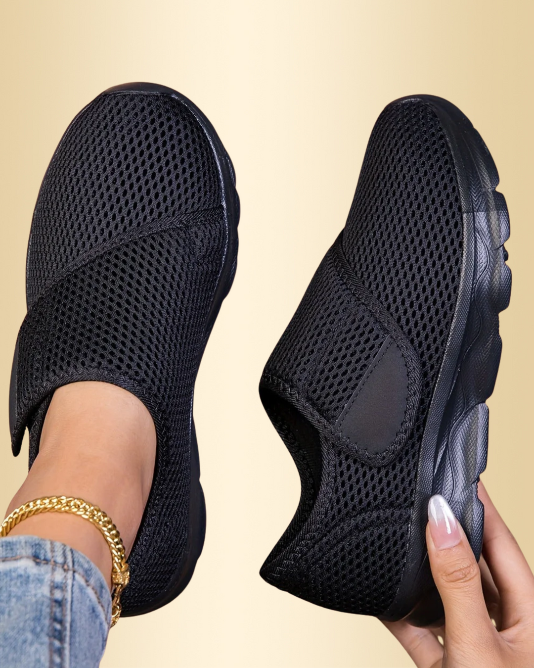 Damen Slip On Sneaker, bequem und leicht, ideal für Alltag und Freizeit im Frühling/Sommer.