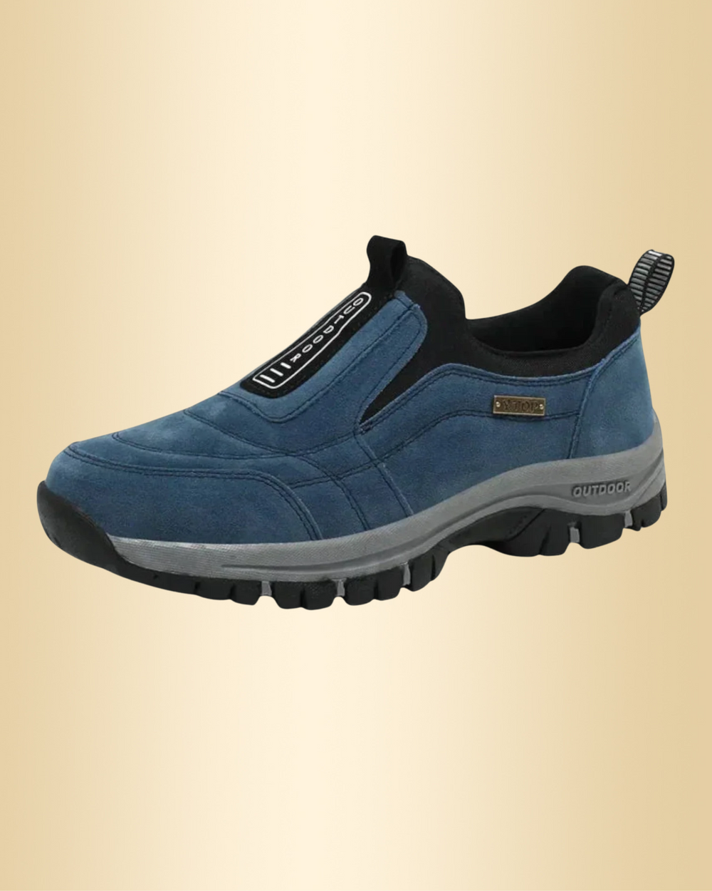 Bequeme Herren Alltagsschuhe, orthopädisch gepolstert. Weite, elastische Slip-Ons bieten optimalen Komfort & Unterstützung.