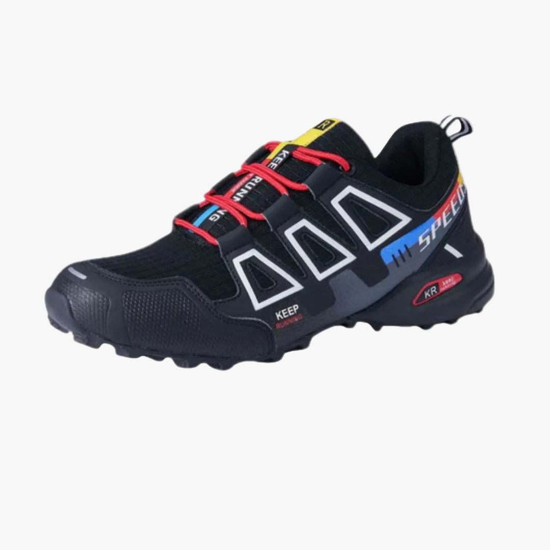 Funktionelle Herren Sportschuhe für Trailrunning und Outdoor. Atmungsaktiv, orthopädisch, komfortabel.
