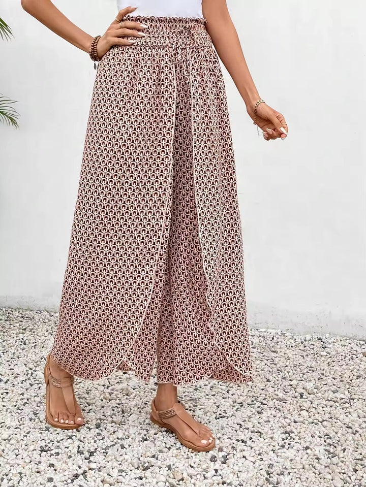 Stilvolle Damenmode: Trendige Elastikhose mit Kordelzug, bequem und ideal für jeden Anlass.