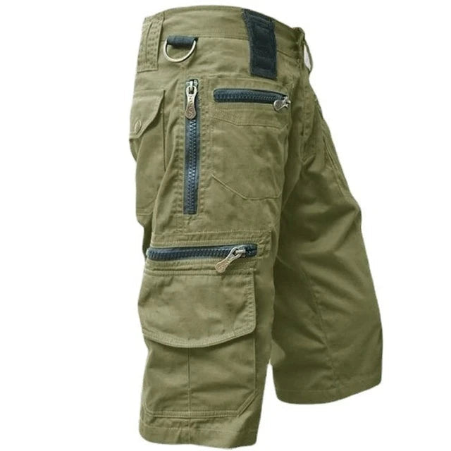 Bequeme Stretch-Cargoshorts für Herren, atmungsaktiv & schnelltrocknend, optimal für aktive Tage.