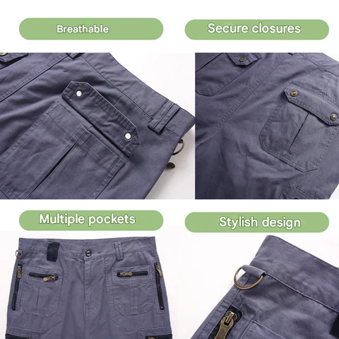 Strapazierfähige Herren Outdoor-Cargo-Shorts, schnelltrocknend und komfortabel, perfekt für Touren.