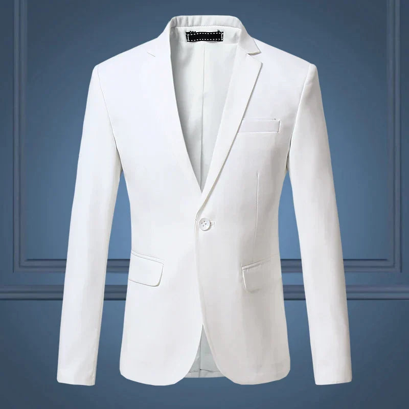 Klassischer Herrenblazer mit tailliertem Schnitt, eleganter Look, formelle und legere Outfits. Vardi Dante.