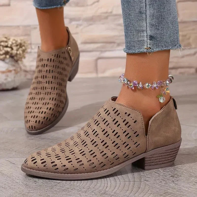 Stilvolle, atmungsaktive Damenstiefel mit praktischem Reißverschluss für modische Outfits.