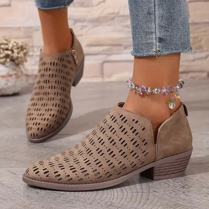Stilvolle, atmungsaktive Damenstiefel mit praktischem Reißverschluss für modische Outfits.