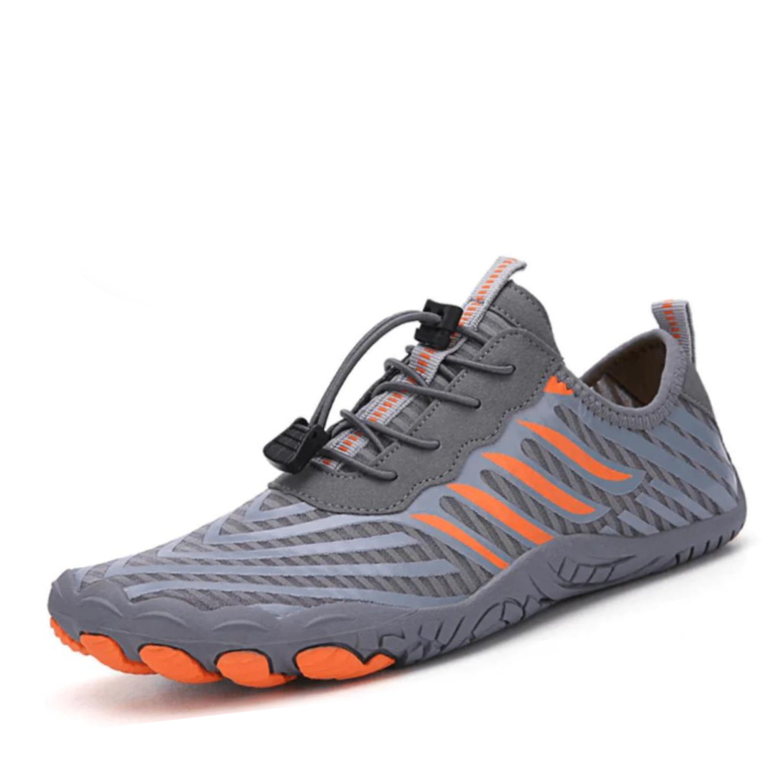 Herren Wasserdichte Outdoor-Schuhe in Schwarz, halten Füße bei Regen und Nässe trocken. Stilvolle Allwetter-Freizeitschuhe.