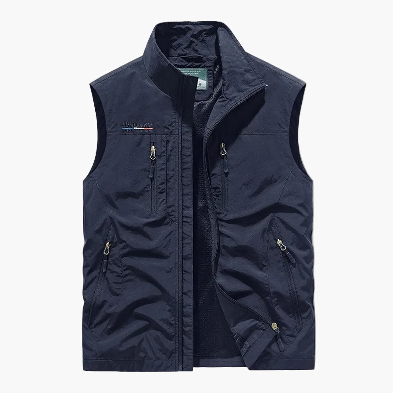 Moderne Herren Freizeitweste, funktional & stilvoll. Ideal für Outdoor, Sport & täglichen Gebrauch. Winddicht.