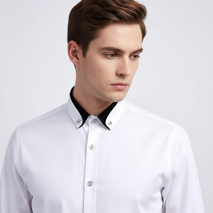 Stilvolles Herren Businesshemd Simon mit elegantem Kragen. Perfektes Langarmhemd für den modernen Mann.