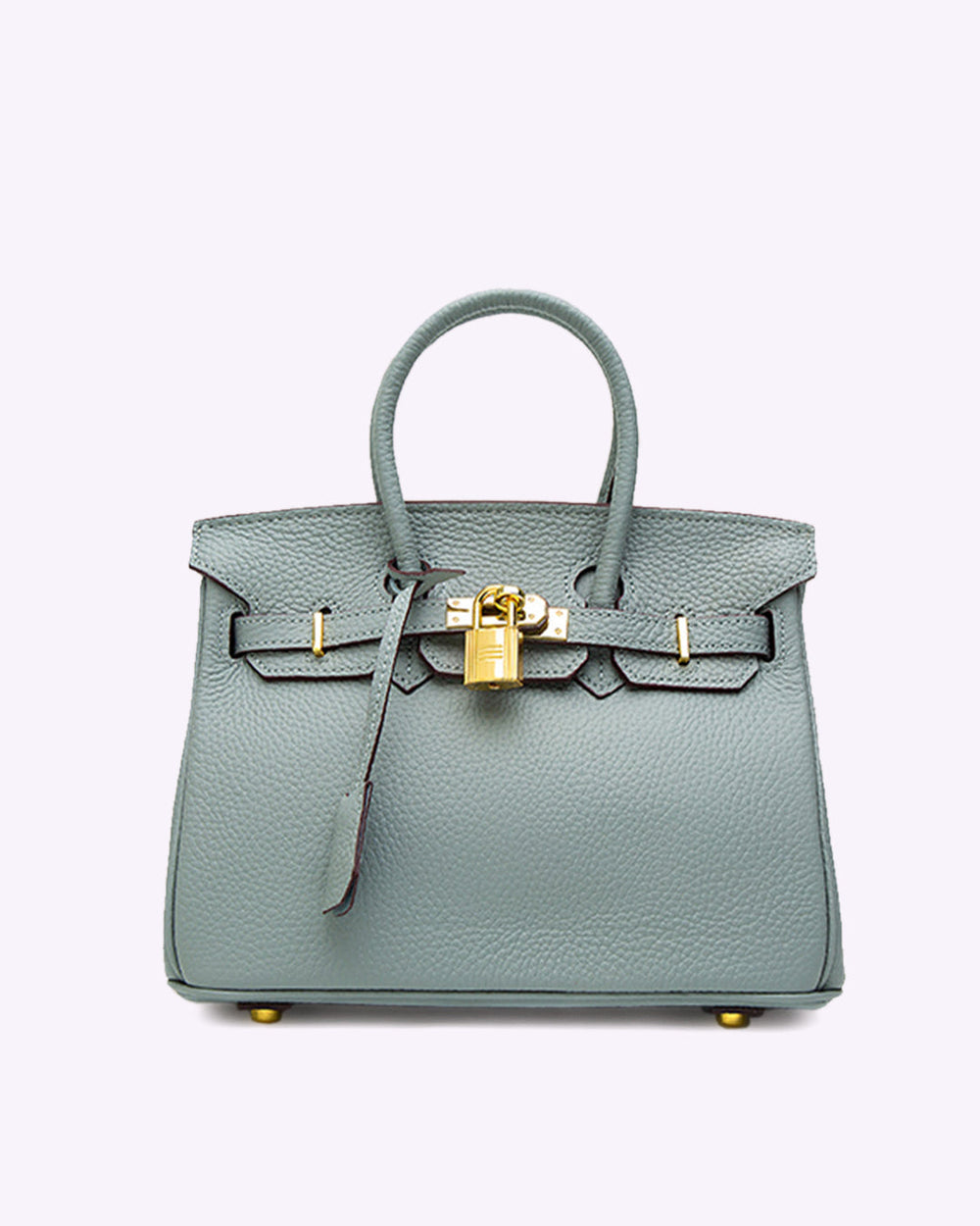 Stilvolle Damen Leder Schultertasche mit Schloss. Ideal als Bürotasche & Accessoire.