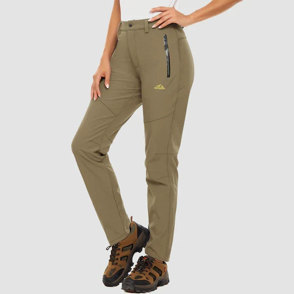 Wasserabweisende, winddichte Damen Winterhose. Thermo Outdoor-Hose für optimalen Kälteschutz bei winterlichen Sportarten.