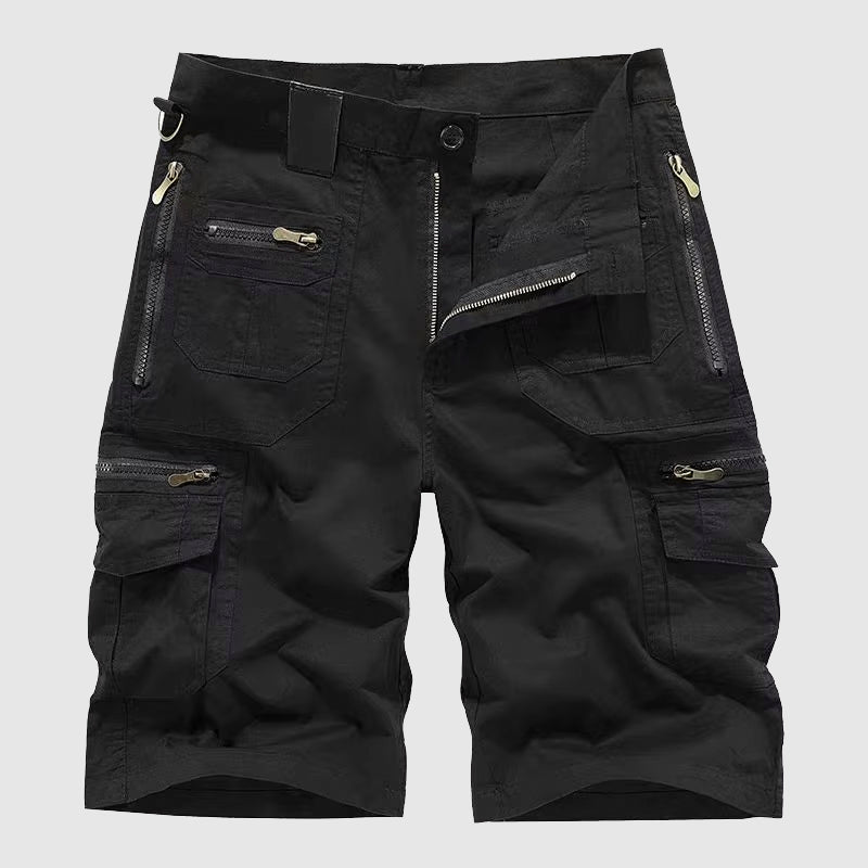 Bequeme Herren Taktische Cargo Shorts in Grün, perfekt als Sommerhose für Freizeit, Arbeit und Outdoor.