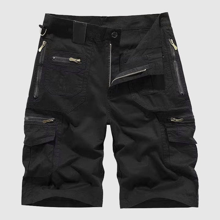Bequeme Herren Taktische Cargo Shorts in Grün, perfekt als Sommerhose für Freizeit, Arbeit und Outdoor.