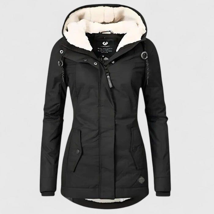 Warme Damen Winter Kapuzenjacke, wasserdicht, ideal für kalte Tage, Outdoor-Aktivitäten und den Winter.