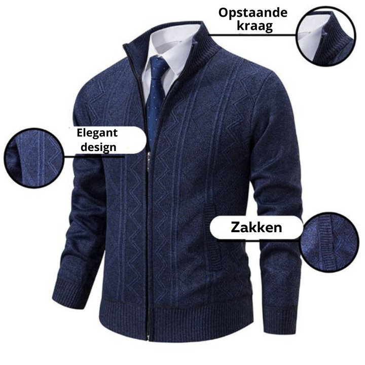 Stilvolle Herrenmode: Business-Strickpullover für elegante Freizeit & Büro.