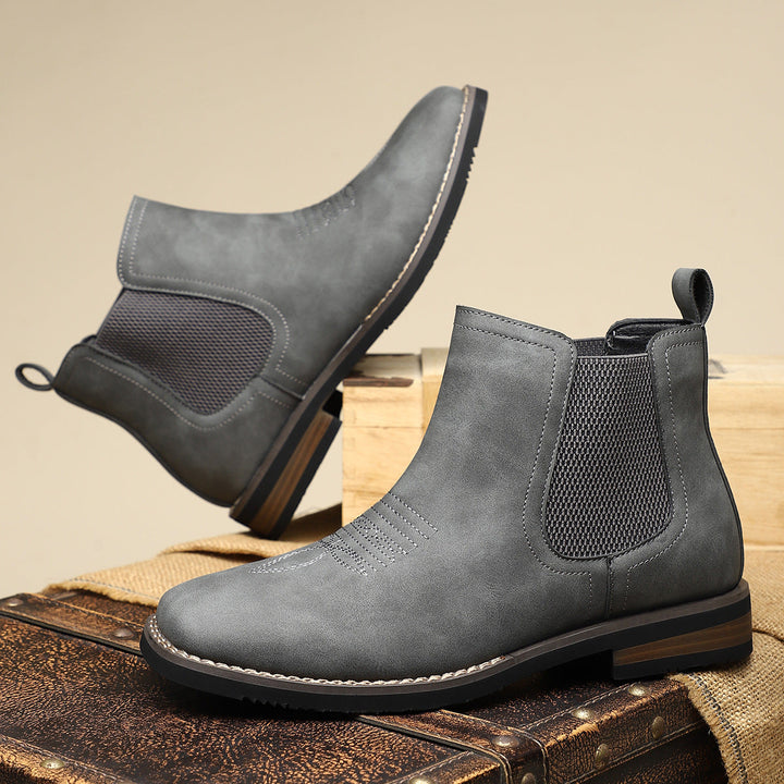 Stilvolle schwarze Herren Edelwald Urban Boots, perfekt für einen modernen, klassischen Look.