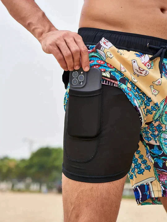 Vielseitige Herren Badeshorts für Strand, Pool und Freizeit. Bequem, atmungsaktiv & schnelltrocknend.