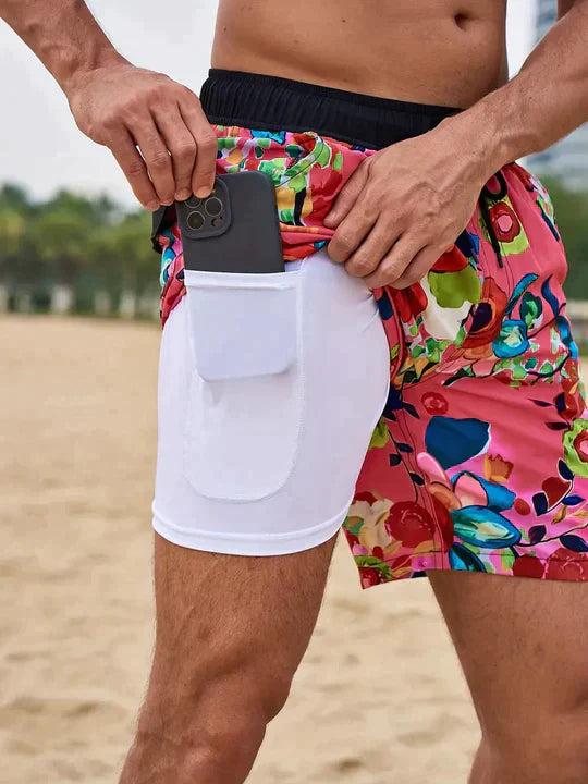 Modische Herren Schwimmshorts, perfekt für den Urlaub. Leichte, atmungsaktive & schnelltrocknende Qualität.