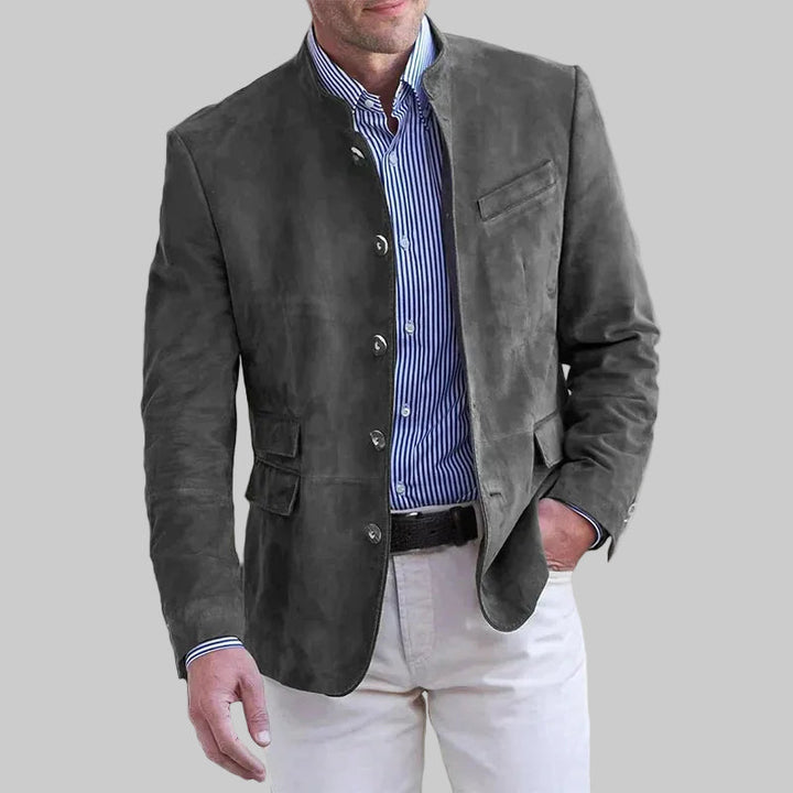 Marineblauer Herren Klassik-Blazer, elegant & vielseitig. Perfekt für Geschäftstermine, Abendessen oder Smart-Casual-Looks.