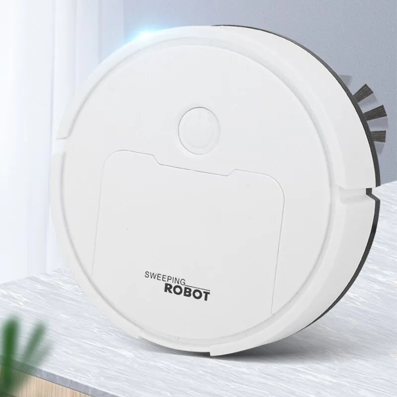 Intelligenter Mini-Roboterstaubsauger für automatische Bodenreinigung im Haushalt, schwarz.