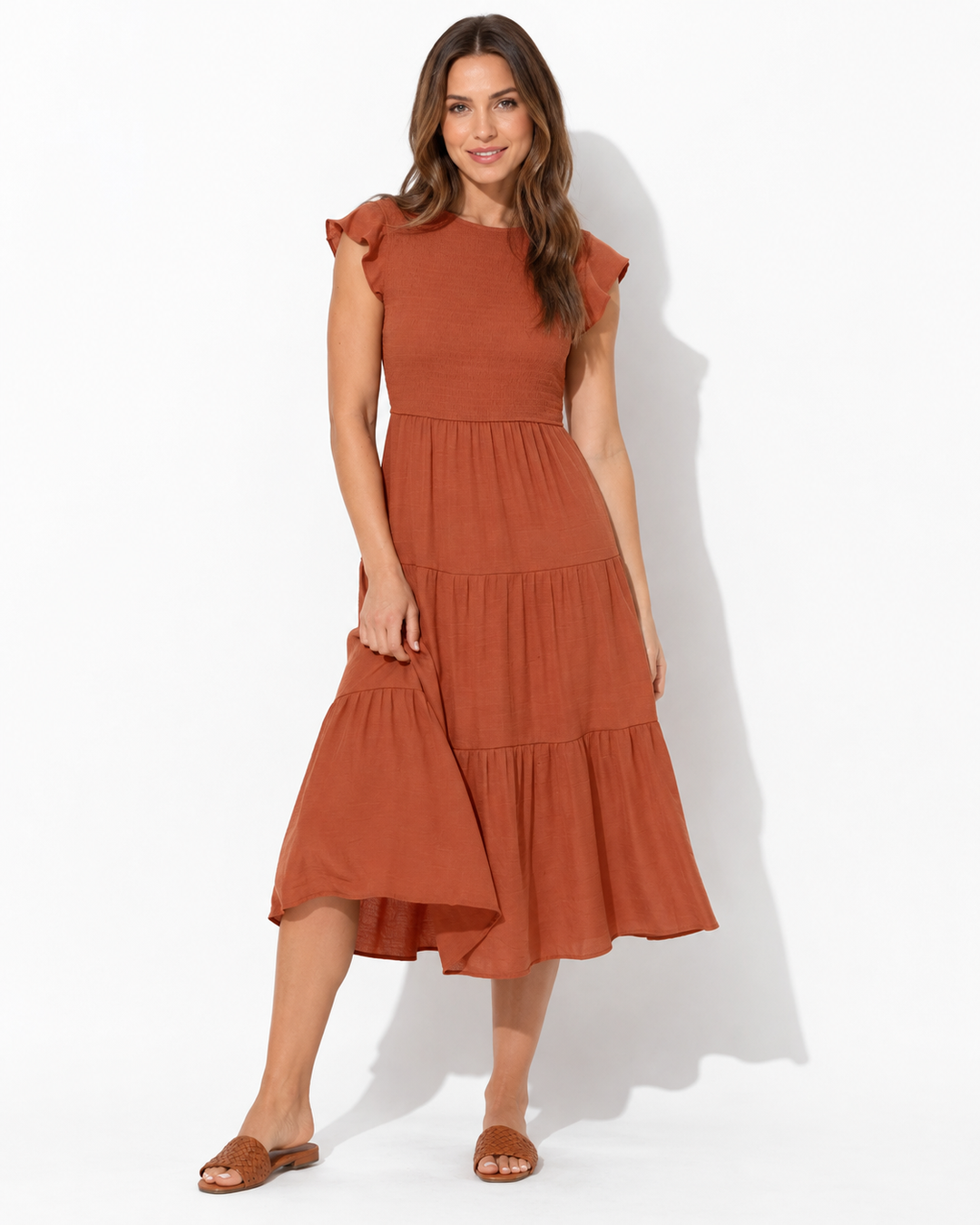 Elegantes bauchbedeckendes Damenkleid, ideal für Abend, Party & besondere Anlässe. Figurbetont und stilvoll.