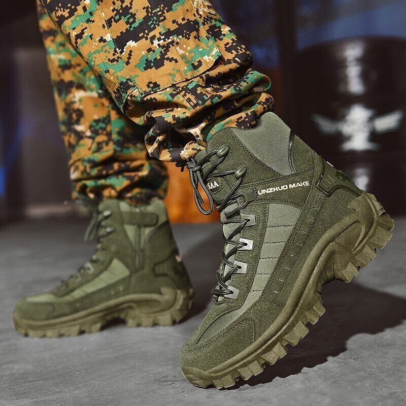 Robuster Herren Outdoor Schnürstiefel "Owen" mit optimalem Grip, ideal für Wandern & Arbeit.