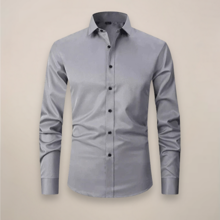 Hochwertiges Business Langarmhemd Herren Regular Fit. Knitterfrei, perfekte Eleganz für den Arbeitsalltag.