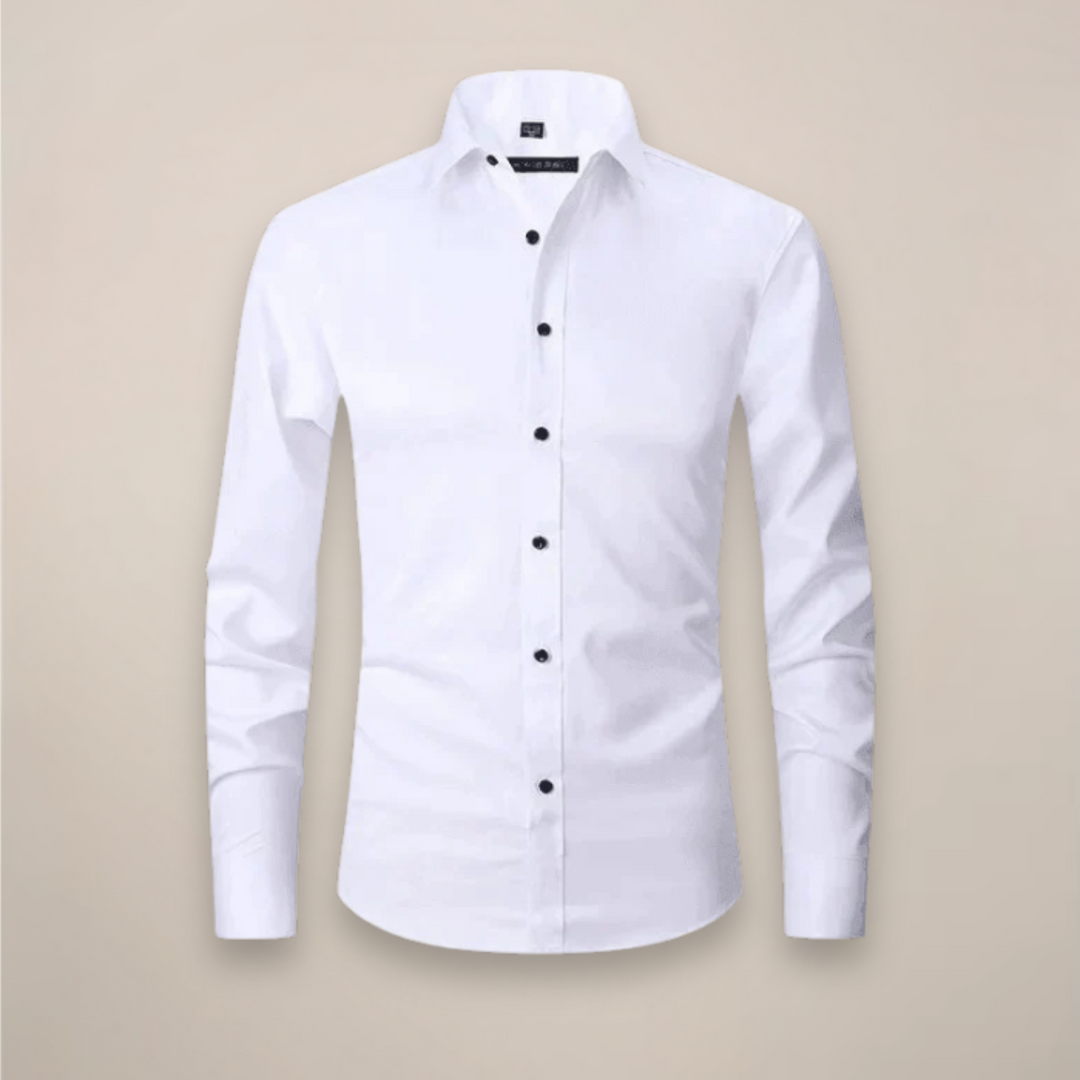 Elegantes Herren Businesshemd Regular Fit. Langarm, ideal für Büro & formelle Anlässe. Smart Casual Stil.