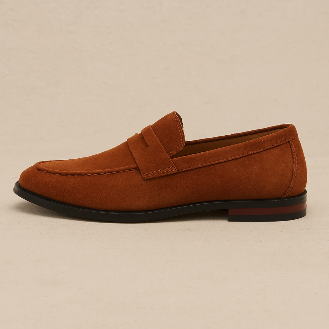 Bequeme klassische Herren-Slipper. Komfortable Loafer für Freizeit & Business. Stilvolle Alltags-Herrenschuhe.