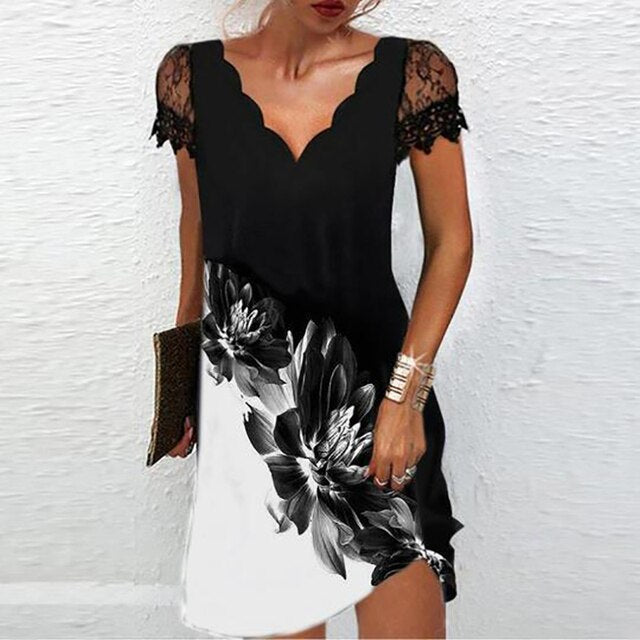 Rosa Damen Midi Kleid, kurzärmlig, figurbetont und elegant. Perfekt für Sommerfeste oder Business-Meetings.