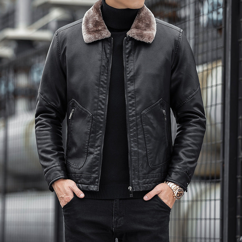 Hochwertiger Herren Blouson mit Teddykragen. Komfortable Übergangsjacke & Winterjacke für stilbewusste Männer.