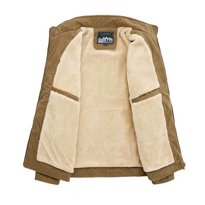 Stilvolle Herrenjacke: Warme und robuste Outdoorjacke, perfekt für Freizeit & kalte Tage.