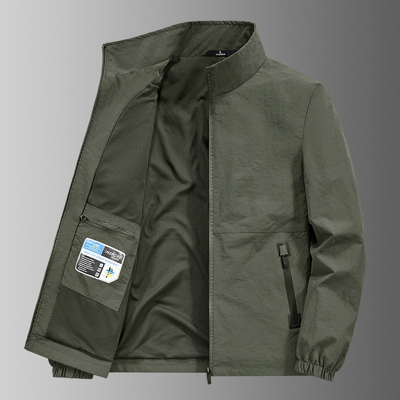 Leichte Herren Reisejacke, atmungsaktiv und robust, ideal für unterwegs und Abenteuer.