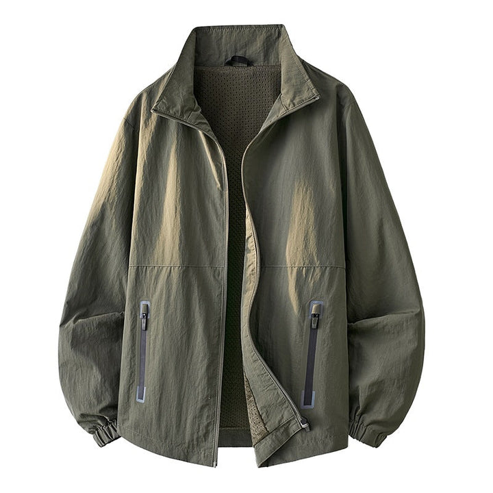 Eleganter Herren Windbreaker, stylisch und schützend, perfekt als Übergangsjacke im Frühling und Herbst.