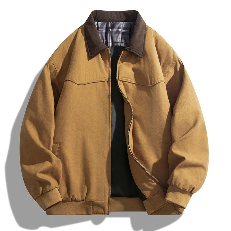 Perfekte leichte Herren Übergangsjacke mit Reißverschluss. Freizeitjacke für kühle Tage im Casual Look.