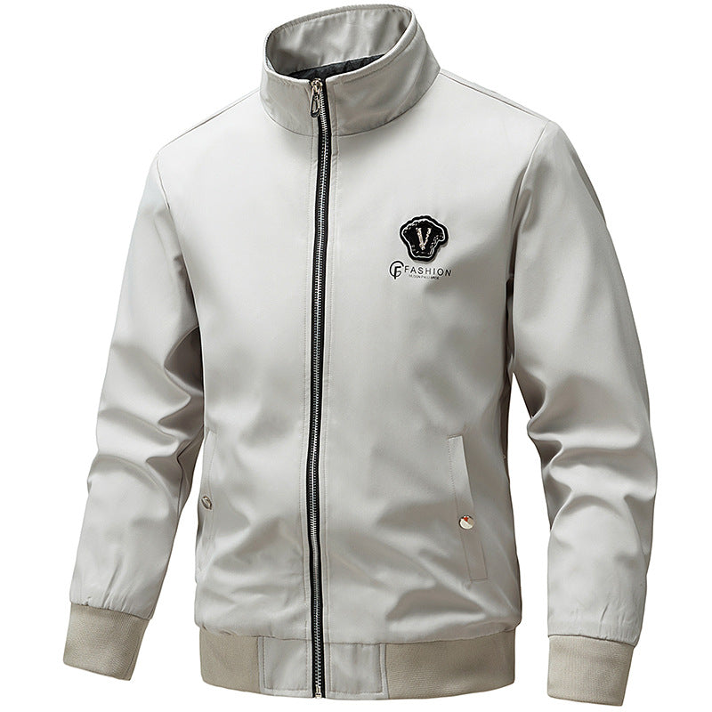 Elegante Herren Bomberjacke mit Stehkragen, ein Must-have für stilbewusste Männer.