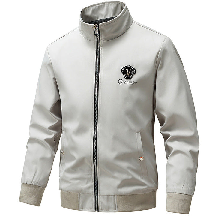Elegante Herren Bomberjacke mit Stehkragen, ein Must-have für stilbewusste Männer.