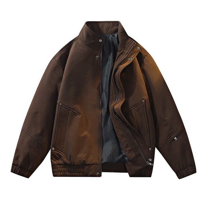Vielseitige Herren Windbreaker Jacke mit Stehkragen, die perfekte Wahl für die Übergangszeit.