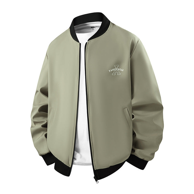 Klassische Herren Bomberjacke mit Rippbündchen, stilvolle und bequeme Jacke für Herbst & Freizeit.
