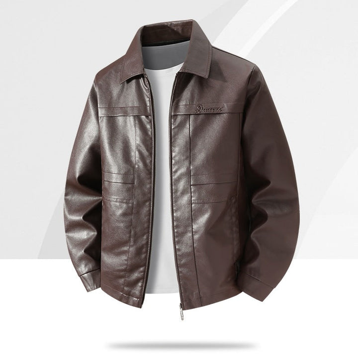 Klassische schwarze Herrenjacke, zeitlos & stilvoll. Perfekt als Übergangsjacke für Business Casual und Freizeit-Mode.