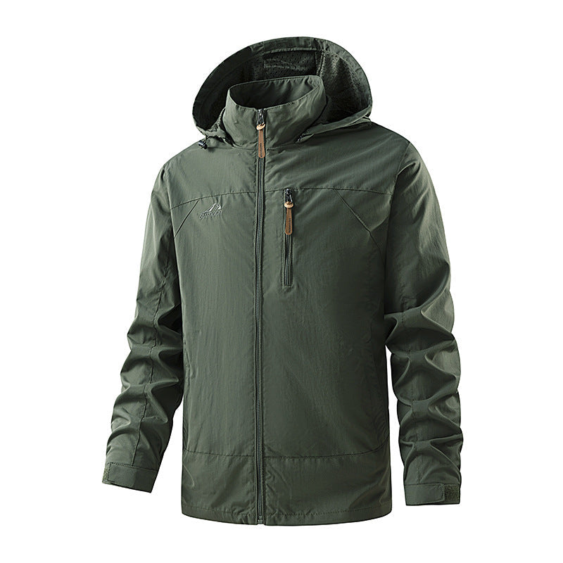 Vielseitige Herren Übergangsjacke, leicht & wetterfest. Atmungsaktiv für Frühling & Herbst. Ideal für Freizeit & Sport.