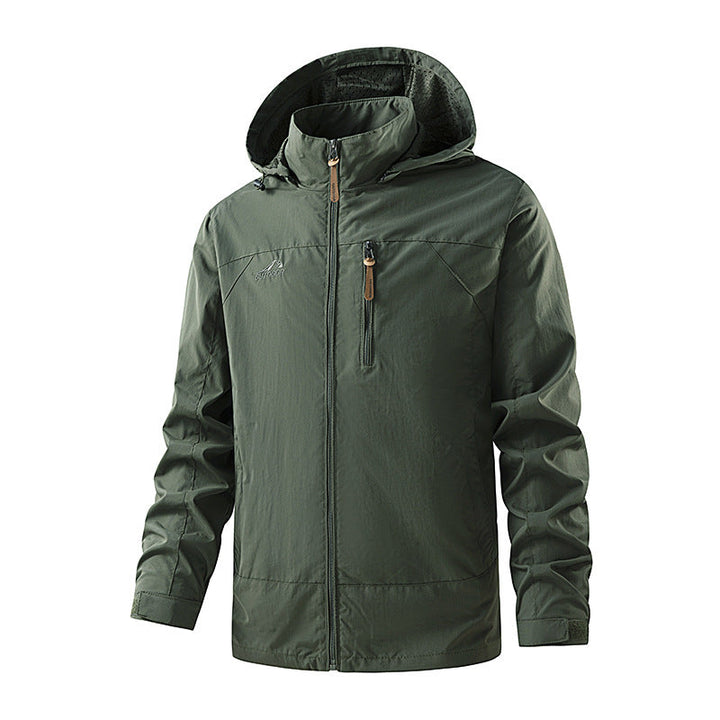 Vielseitige Herren Übergangsjacke, leicht & wetterfest. Atmungsaktiv für Frühling & Herbst. Ideal für Freizeit & Sport.