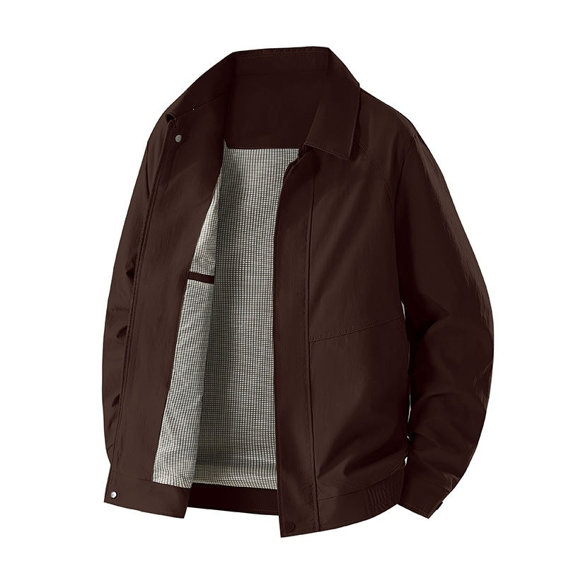 Hochwertige graue Freizeitjacke für Herren, mit modernem Schnitt, bietet Stil und Komfort für jeden Mann.
