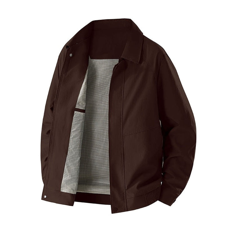 Hochwertige graue Freizeitjacke für Herren, mit modernem Schnitt, bietet Stil und Komfort für jeden Mann.