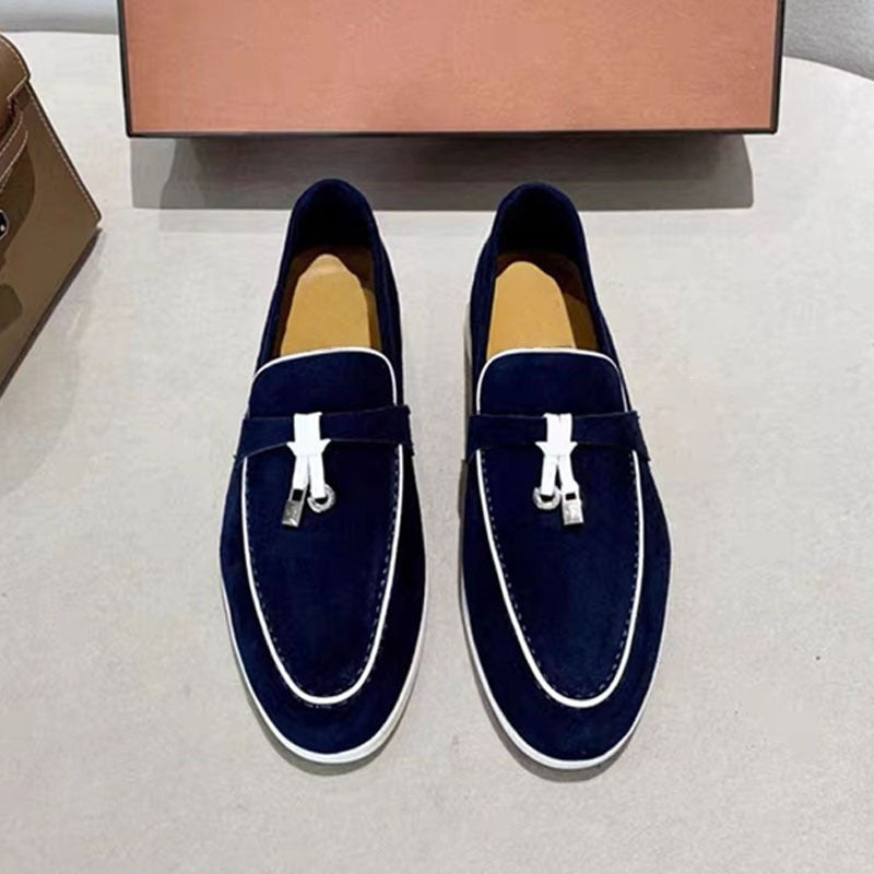 Elegante Herren Mokassins aus Glattleder in Braun, zeitloser Business-Stil, bequeme Slipper für den Alltag.