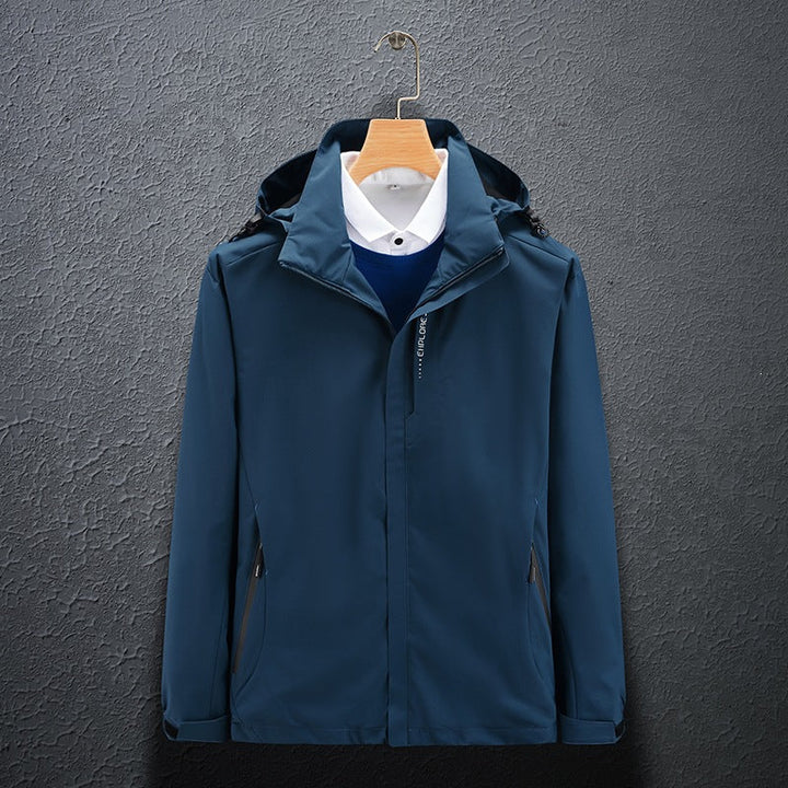 Komfortable Herren Freizeitjacke, winddicht & atmungsaktiv. Ideal als Reise- & Übergangsjacke.