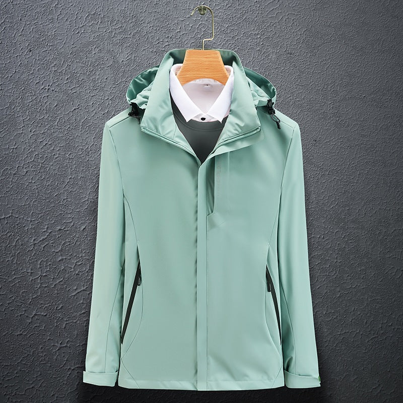 Herren Allwetter-Jacke, wind- & wasserdicht. Atmungsaktive Funktionsjacke für Sport, Reise & Freizeit.